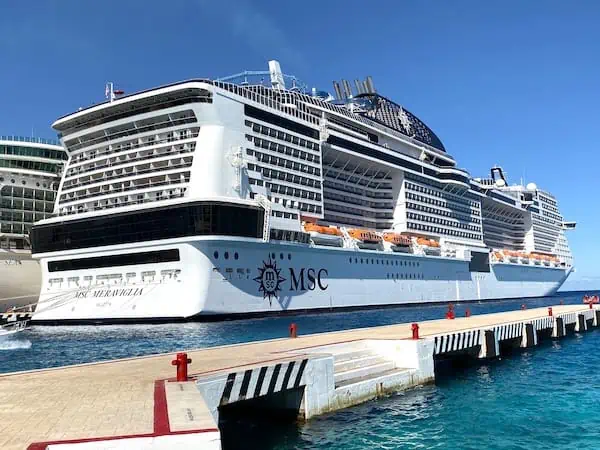 Italian MSC Meraviglia Cruise Ship 30 Inches Model