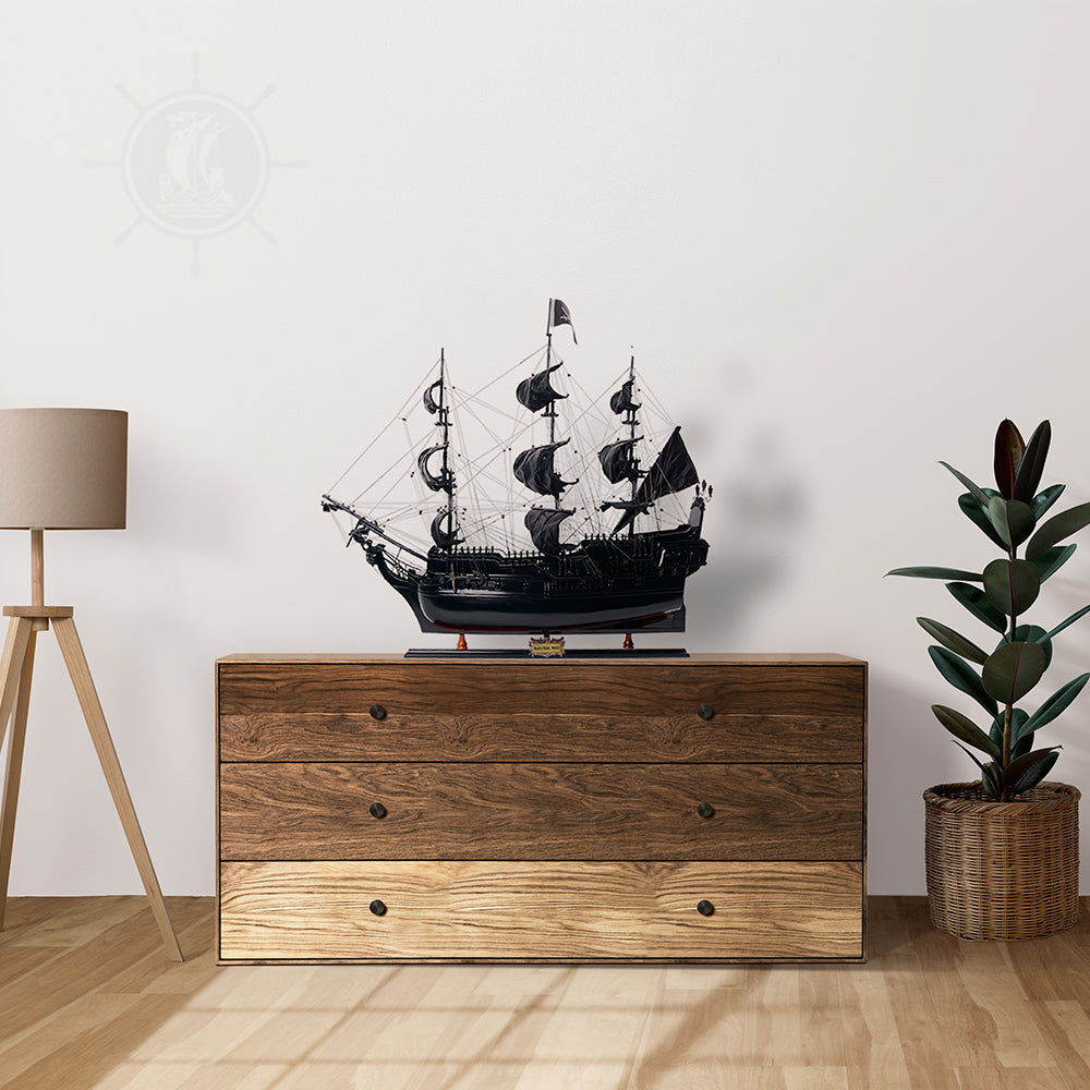 BLACK PEARL PIRATE SHIP MODEL SHIP L80 | High-quality | Fully Assembled Wooden Ship Models For Wholesale