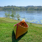 RED CANOE WITH RIBS CURVED BOW | Wooden Kayak | Boat | Canoe with Paddles for fishing and water sports For Wholesale
