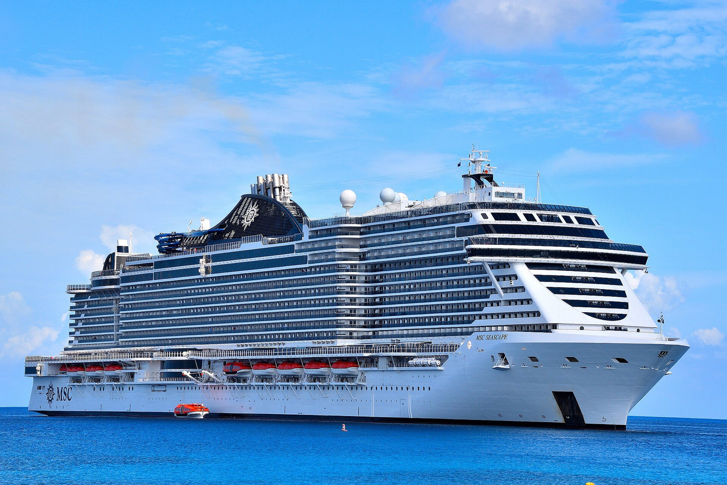 Italian MSC Seascape (Seaside EVO-Class) Cruise Ship 36 Inches Model