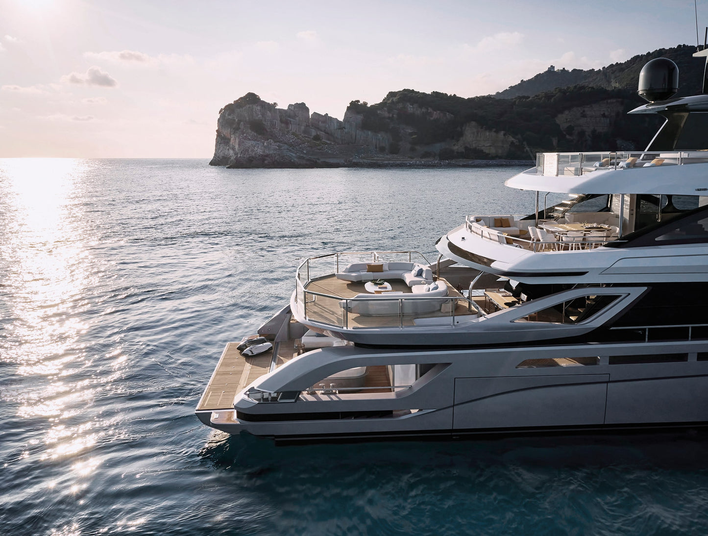 Italian Azimut Grande Trideck (Grande Series) 36 Inches Ship Model