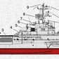 French Clemenceau (R98) 30 Inches Aircraft Carrier Model