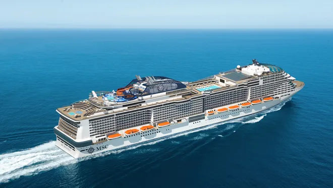 Italian MSC Meraviglia Cruise Ship 36 Inches Model