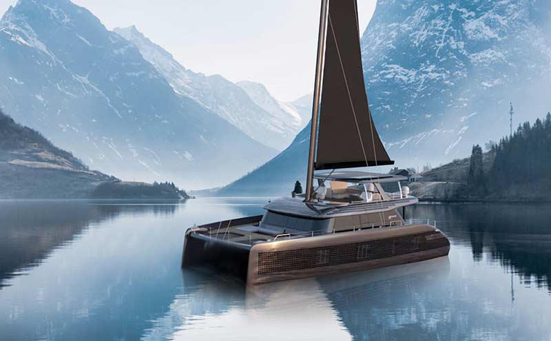 Polish Sunreef 80 Eco (Sunreef Series) 36 Inches Ship Model
