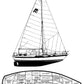 American Morgan Out Island 41 30 Inches Ship Model