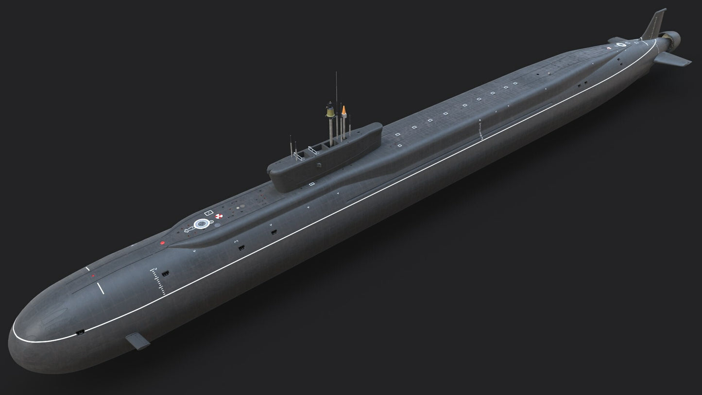 Russian K-535 Yuriy Dolgorukiy Borei-Class Submarine (Project 955) 30 Inches Model