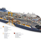 American Celebrity Ascent (Edge-Class) Cruise Ship 30 Inches Model