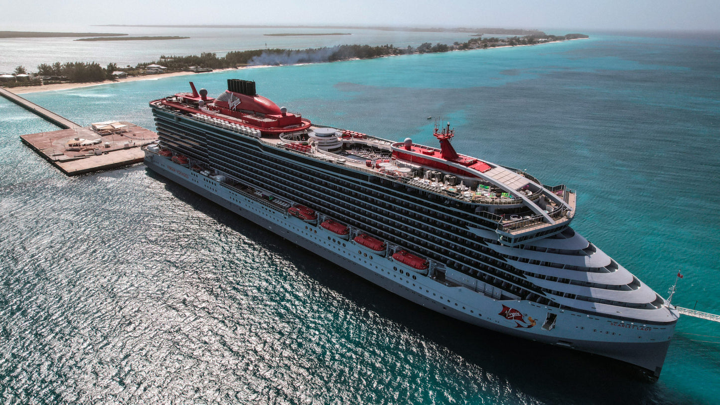 British Scarlet Lady Cruise Ship 36 Inches Model