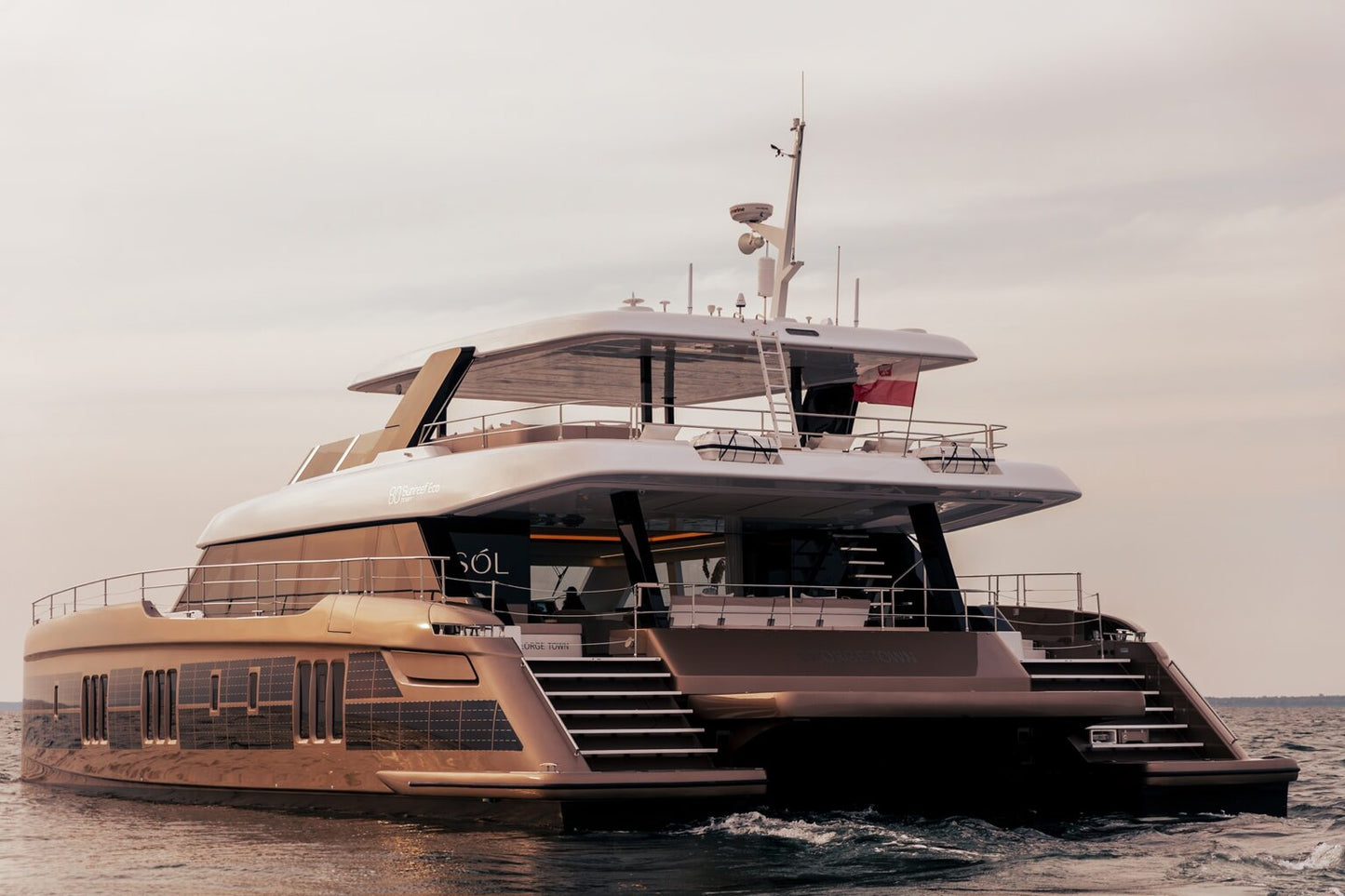 Polish Sunreef 80 Eco (Sunreef Series) 36 Inches Ship Model