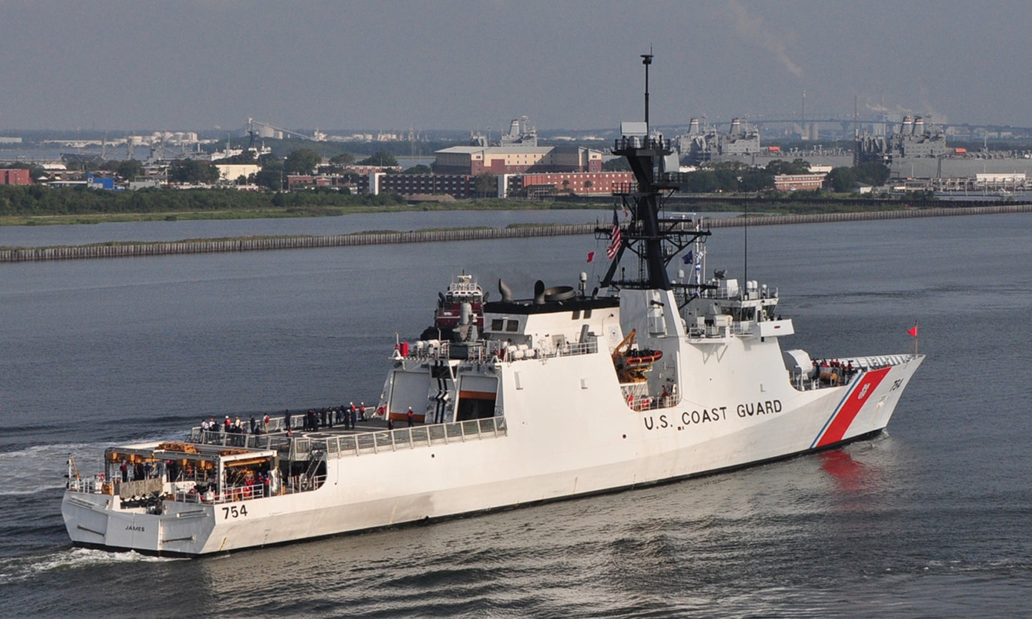 USCGC James WMSL-754 L76cm Ship Model