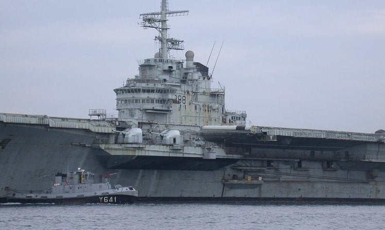 French Clemenceau (R98) 36 Inches Aircraft Carrier Model