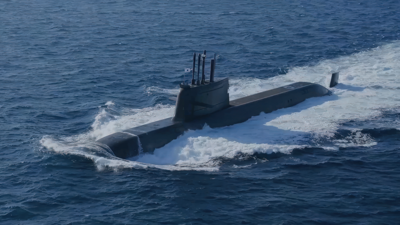 South Korean Dosan Ahn Changho Submarine (KSS-III) 30 Inches Model