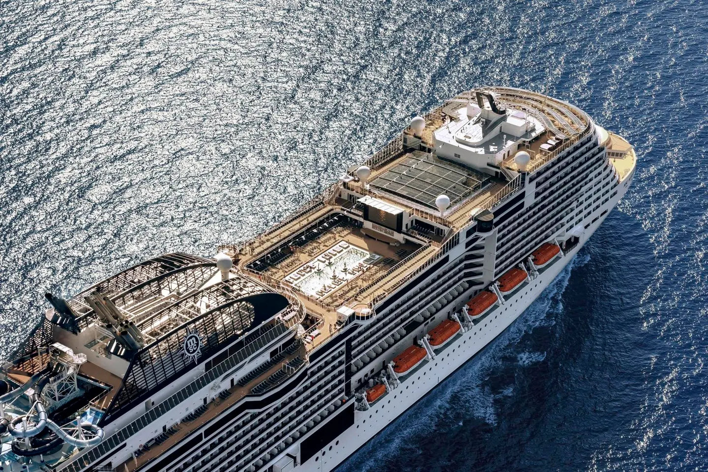 Italian MSC Meraviglia Cruise Ship 30 Inches Model