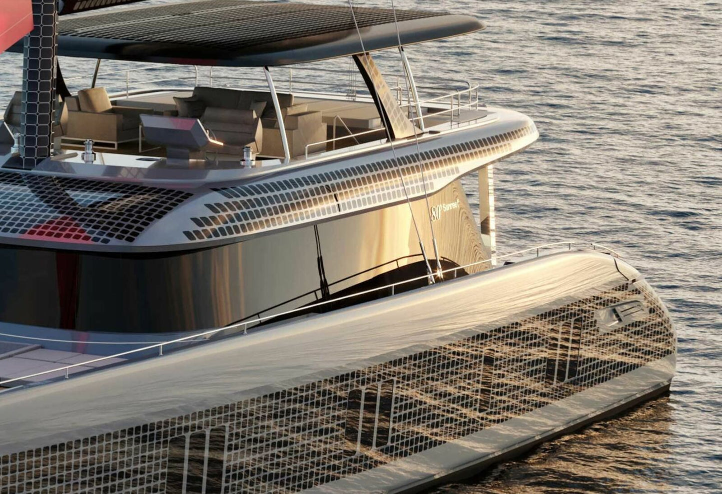 Polish Sunreef 80 Eco (Sunreef Series) 30 Inches Ship Model