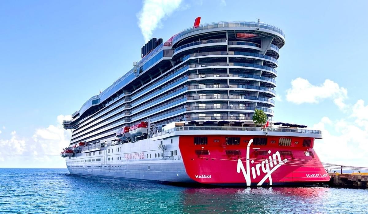British Scarlet Lady Cruise Ship 30 Inches Model