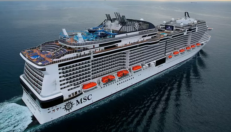 Italian MSC Meraviglia Cruise Ship 30 Inches Model