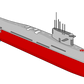 Indian INS Arihant Submarine (SSBN-80) 36 Inches Model
