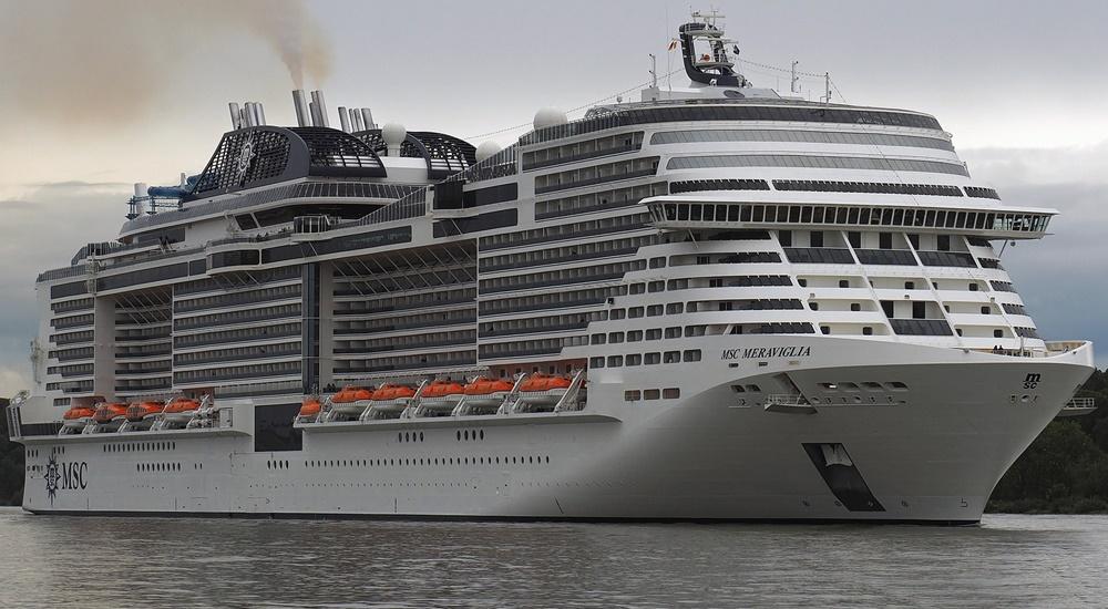 Italian MSC Meraviglia Cruise Ship 36 Inches Model
