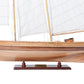 AMERICA Model Yacht Small | Partially Assembled Wooden Yacht Model For Wholesale