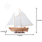 AMERICA Model Yacht Small | Partially Assembled Wooden Yacht Model For Wholesale