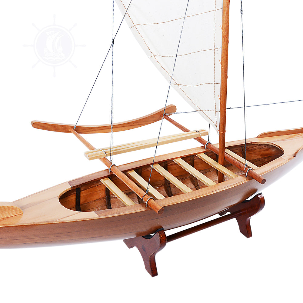 HAWAIIAN CANOE MODEL BOAT | High-quality | Fully Assembled Wooden Model boats  For Wholesale