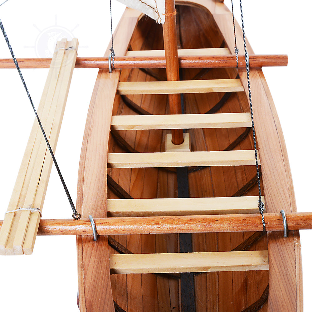 HAWAIIAN CANOE MODEL BOAT | High-quality | Fully Assembled Wooden Model boats  For Wholesale