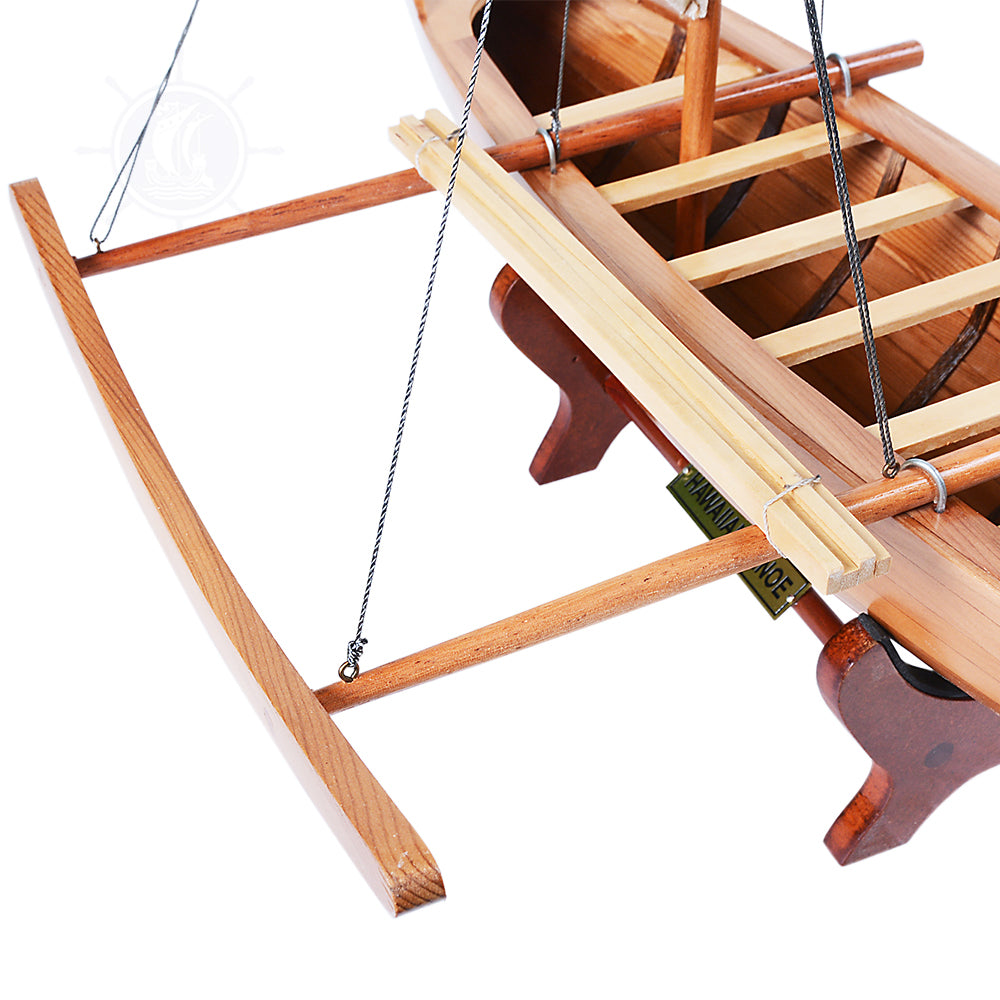 HAWAIIAN CANOE MODEL BOAT | High-quality | Fully Assembled Wooden Model boats  For Wholesale