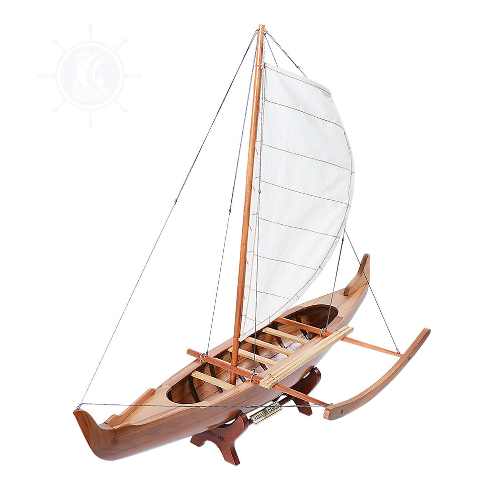 HAWAIIAN CANOE MODEL BOAT | High-quality | Fully Assembled Wooden Model boats  For Wholesale