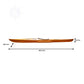 KAYAK WITH ARROWS DESIGN 17 FEET LONG | Wooden Kayak | Boat | Canoe with Paddles for fishing and water sports For Wholesale