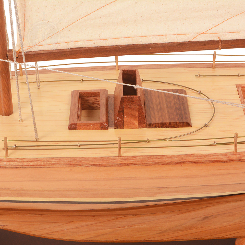 COLUMBIA YACHT L Model Yacht | Partially Assembled Wooden Yacht Model For Wholesale