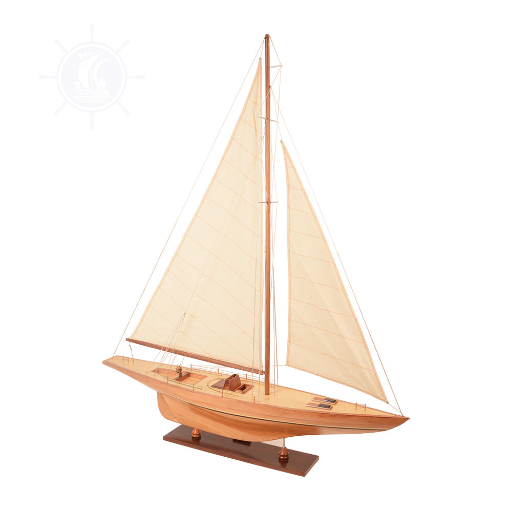 COLUMBIA YACHT L Model Yacht | Partially Assembled Wooden Yacht Model For Wholesale
