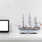 AMERIGO VESPUCCI MODEL SHIP PAINTED | High-quality | Fully Assembled Wooden Ship Models For Wholesale