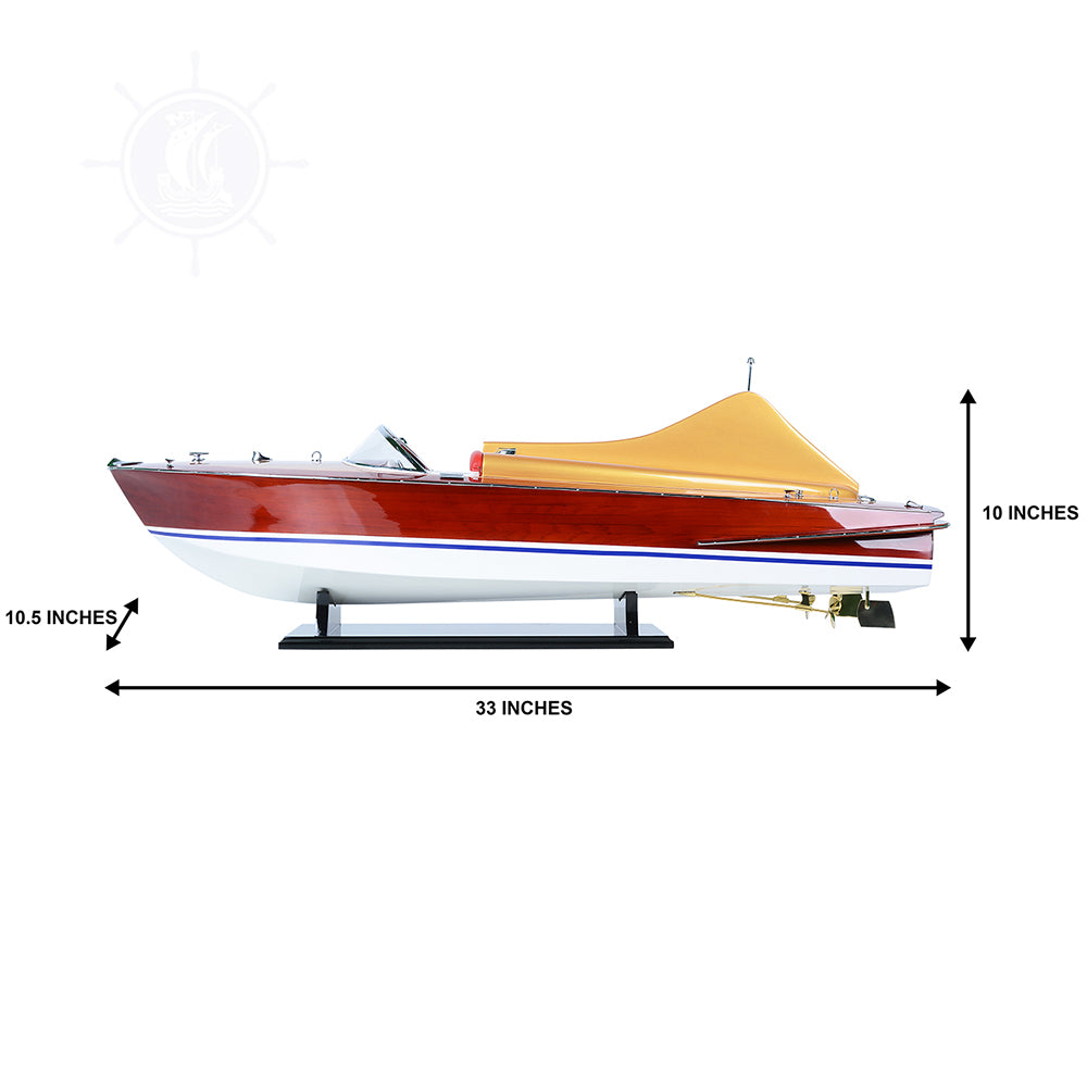 CHRIS CRAFT COBRA MODEL BOAT PAINTED L80 For Wholesale