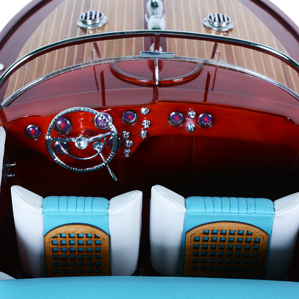 RIVA AQUARAMA PAINTED L80 | High-quality | Fully Assembled Wooden Model boats For Wholesale