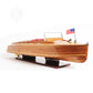 CHRIS CRAFT RUNABOUT MODEL BOAT WITH DISPLAY CASE | High-quality | Fully Assembled Wooden Model boats