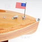 CHRIS CRAFT RUNABOUT MODEL BOAT WITH DISPLAY CASE | High-quality | Fully Assembled Wooden Model boats