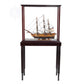 USS CONSTITUTION MODEL SHIP SMALL WITH DISPLAY CASE | High-quality | Fully Assembled Wooden Ship Models