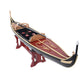 VENETIAN GONDOLA MODEL BOAT PAINTED BLACK/RED L60 | High-quality | Fully Assembled Wooden Model boats For Wholesale