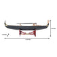 VENETIAN GONDOLA MODEL BOAT PAINTED BLACK/RED L60 | High-quality | Fully Assembled Wooden Model boats For Wholesale