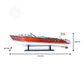 RIVA AQUARAMA MODEL BOAT PAINTED L60| High-quality | Fully Assembled Wooden Model boats For Wholesale