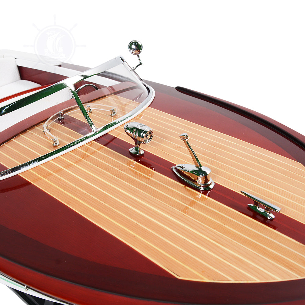 RIVA ARISTON MODEL BOAT PAINTED L90 | High-quality | Fully Assembled Wooden Model boats For Wholesales
