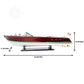 RIVA ARISTON MODEL BOAT PAINTED L90 | High-quality | Fully Assembled Wooden Model boats For Wholesales