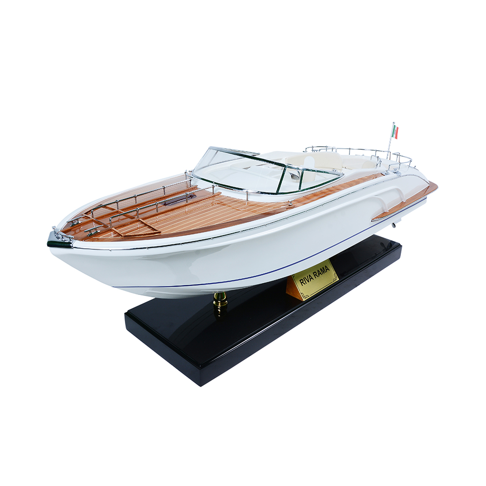 ITALY SPEEDBOAT RIVARAMA MODEL BOAT | High-quality | Fully Assembled Wooden Model boats For Wholesale