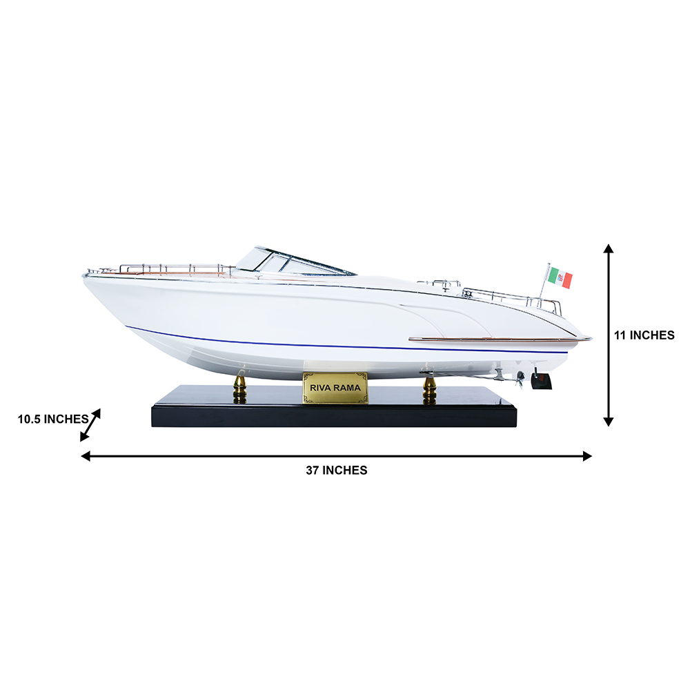 ITALY SPEEDBOAT RIVARAMA MODEL BOAT | High-quality | Fully Assembled Wooden Model boats For Wholesale