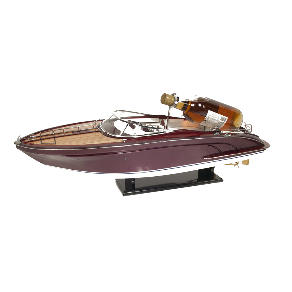 RIVA RIVARAMA WINE HOLDER MODEL BOAT WITH LED LIGHTS | High-quality | Fully Assembled Wooden Model boats For Wholesale