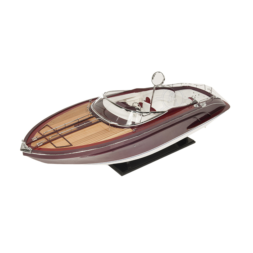 RIVA RIVARAMA WINE HOLDER MODEL BOAT WITH LED LIGHTS | High-quality | Fully Assembled Wooden Model boats For Wholesale