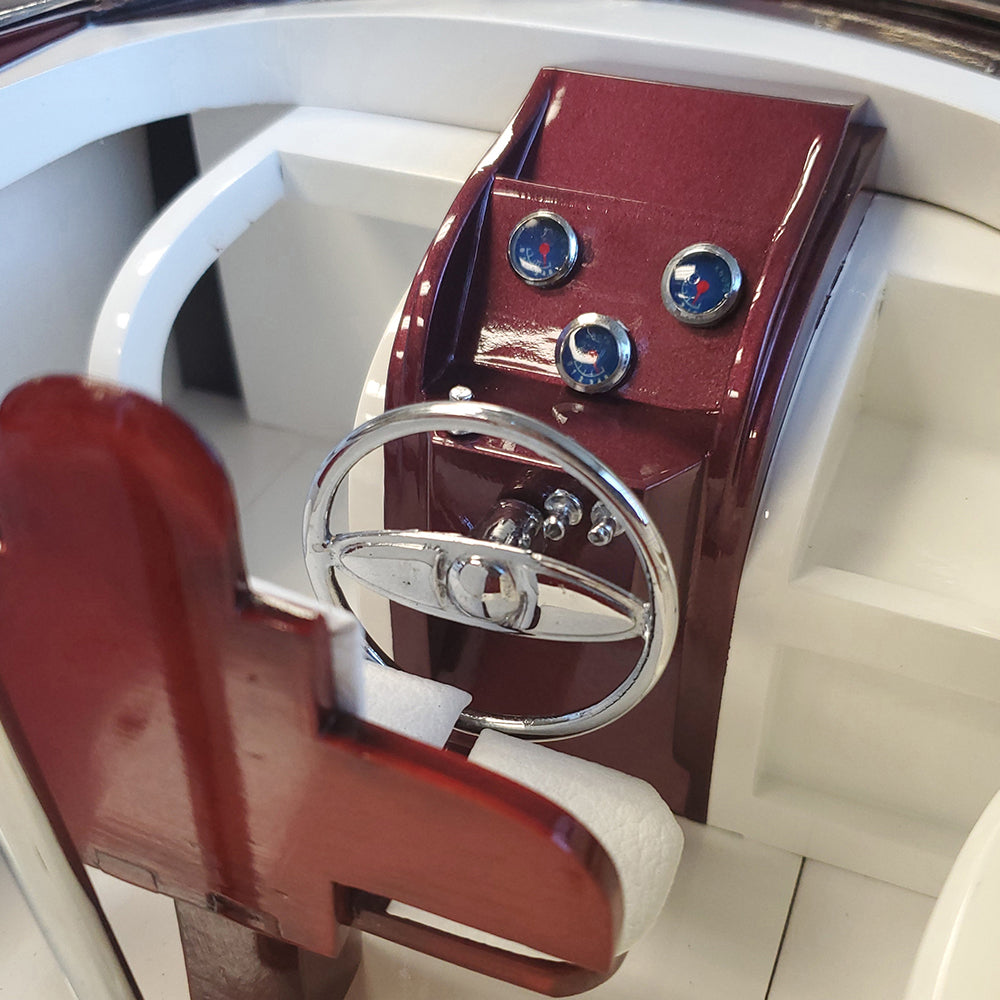 RIVA RIVARAMA WINE HOLDER MODEL BOAT WITH LED LIGHTS | High-quality | Fully Assembled Wooden Model boats For Wholesale