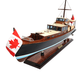 DOLPHIN MODEL BOAT PAINTED L68 | High-quality | Fully Assembled Wooden Model boats For Wholesale