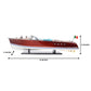 RIVA TRITON MODEL BOAT PAINTED L91 | High-quality | Fully Assembled Wooden Model boats For Wholesales
