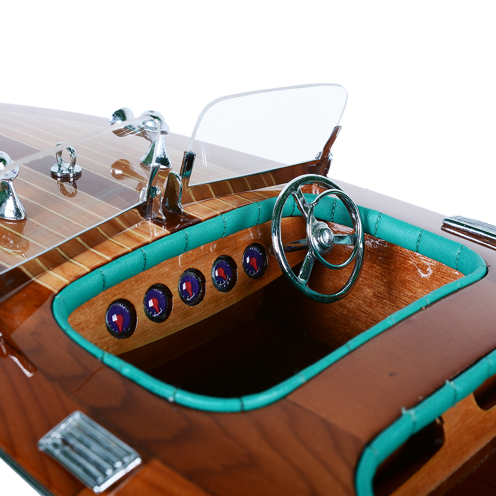CHRIS CRAFT TRIPLE COCKPIT MODEL BOAT MEDIUM | High-quality | Fully Assembled Wooden Model boats For Wholesale